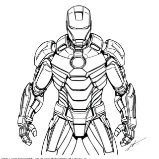 Kolorowanka Iron Man
