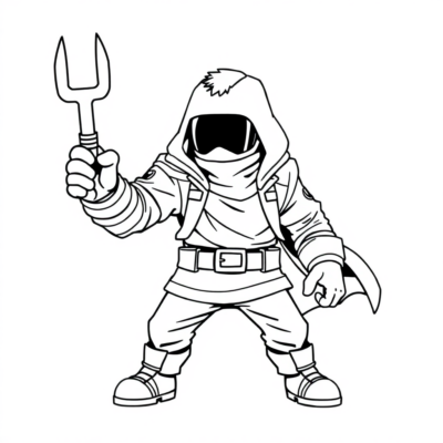 Kolorowanka: Brawl Stars – Leon w trybie niewidzialności