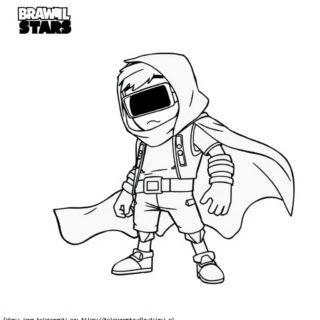 Kolorowanka: Brawl Stars – Leon w trybie niewidzialności