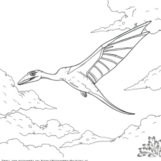 Kolorowanka Pteranodon