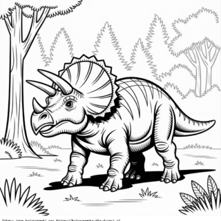 Kolorowanka Triceratops