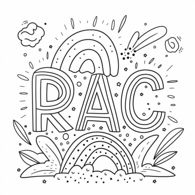 Kolorowanka: Dla dzieci 4-5 lat – Tęczowe literki uczą alfabetu