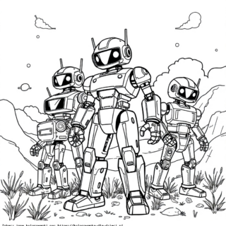 Kolorowanka Roboty