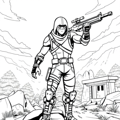 Kolorowanka: Fortnite – Walka na arenie w trybie solo