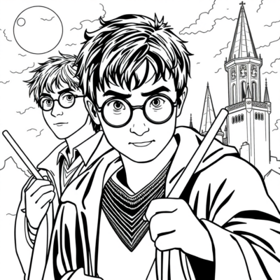 Kolorowanka: Harry Potter