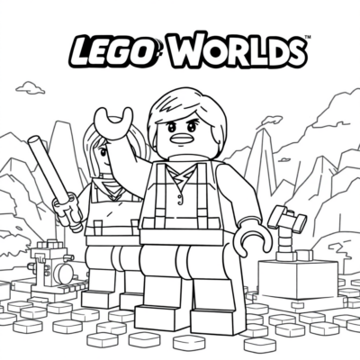 Kolorowanka: Lego Worlds – Gra w trybie kreatywnym