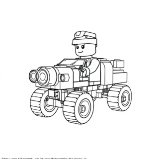 Kolorowanka: Lego Worlds – Wyjątkowe pojazdy z klocków