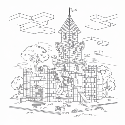 Minecraft – Budowanie zamku z kamienia