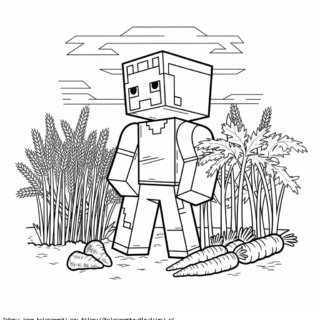 Minecraft – Farma z pszenicą i marchewkami