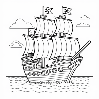 Minecraft – Statek piracki na oceanie