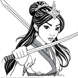 Kolorowanka Mulan
