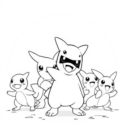 Kolorowanka: POKEMONY – Team Rocket szykuje zasadzkę