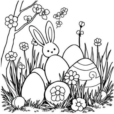 Kolorowanka: Pisanki w pastelowych kolorach
