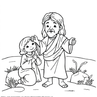 Kolorowanka Jezus I Dziecko