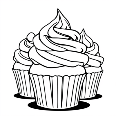 Babeczki Kolorowanki