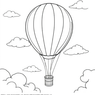 Kolorowanka Balon Na Ogrzane Powietrze