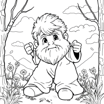 Kolorowanka: biskupin kolorowanka dla dzieci