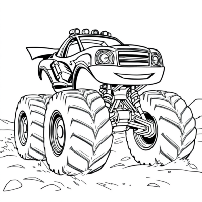 Blaze i Megamaszyny Kolorowanka