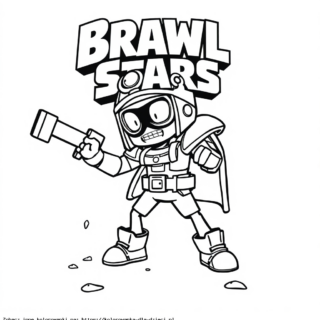 Kolorowanka Postać Brawl Stars
