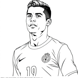 Kolorowanka Cristiano Ronaldo na Rysunku