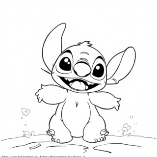 Disney Stich Kolorowanka do Druku