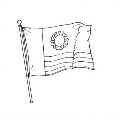 Flaga kolorowanki
