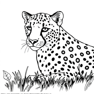 Gepard Kolorowanka