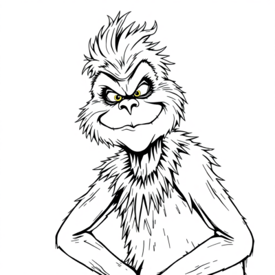 Grinch Kolorowanka