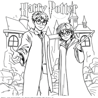 Kolorowanka Harry Potter I Ron Weasley