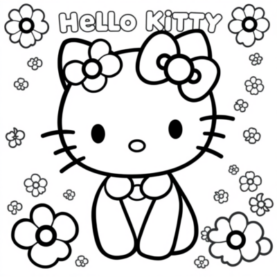 Hello Kitty Kolorowanka