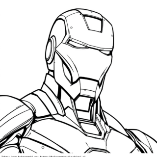 Kolorowanka Iron Man portret