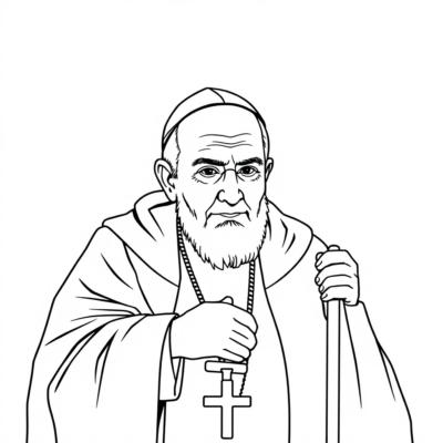 Jan Paweł II kolorowanki