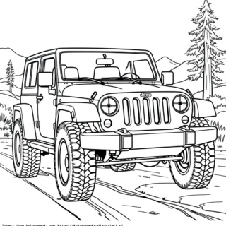 Jeep kolorowanka
