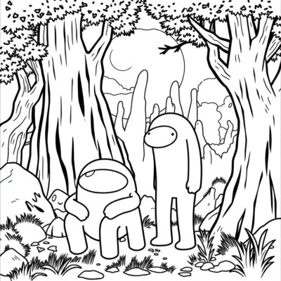 Kolorowanka: kolorowanka among us