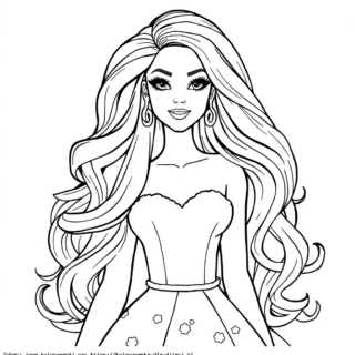Kolorowanka Barbie