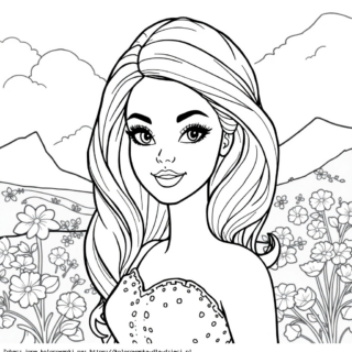 Kolorowanka: kolorowanka barbie