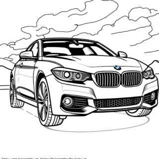 Kolorowanka Samochód Bmw