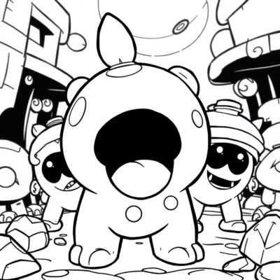 Kolorowanka Brawl Stars Squeak