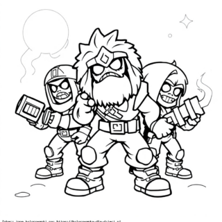 Kolorowanka Postacie Brawl Stars