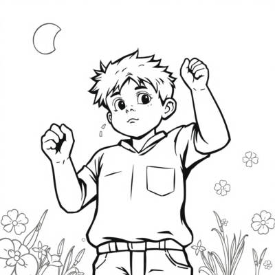 Kolorowanka do druku dla chłopców