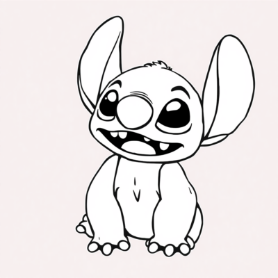 Kolorowanka do druku Stich