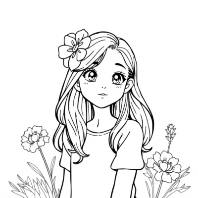Kolorowanka: kolorowanka dziewczyn