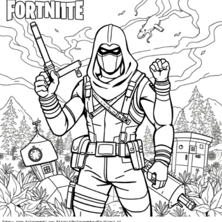 Kolorowanka Postać Z Fortnite