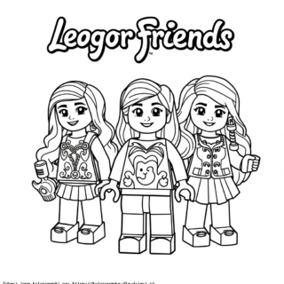 Kolorowanka Lego Friends