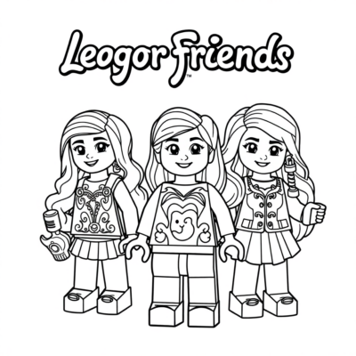 Kolorowanka Lego Friends
