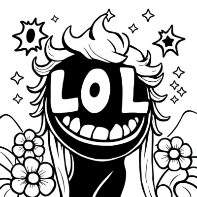 Kolorowanka LOL do druku
