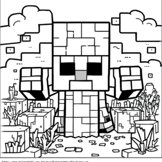 kolorowanka minecrafta