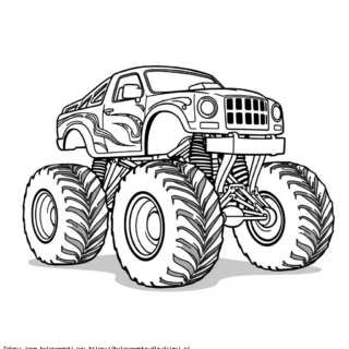 Kolorowanka Monster Truck