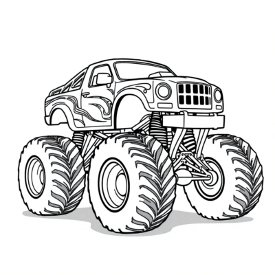 Kolorowanka Monster Truck