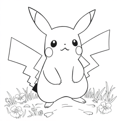 Kolorowanka: kolorowanka pikachu